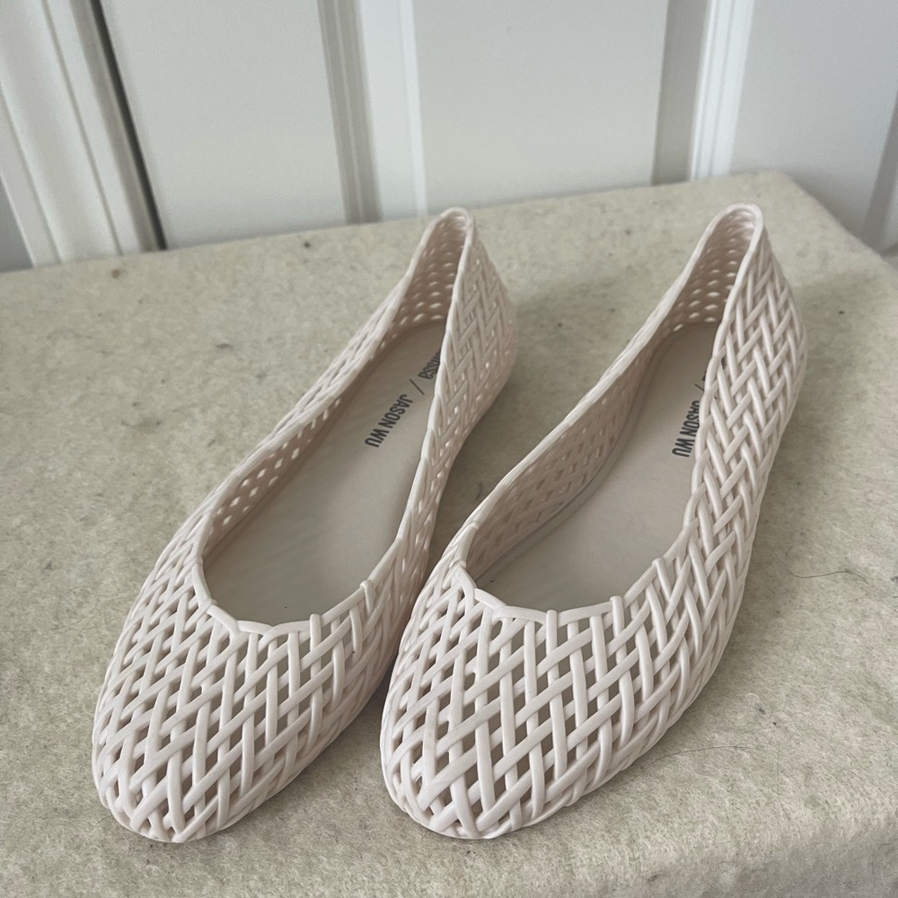 Melissa x Jason Wu Tao flat in white